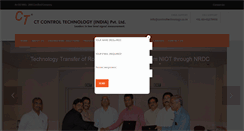 Desktop Screenshot of controltechnology.co.in